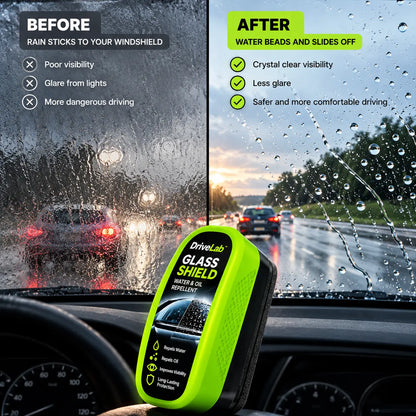 DriveLab™ Glass Shield – Water & Oil Repellent