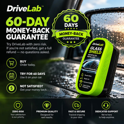 DriveLab™ Glass Shield – Water & Oil Repellent
